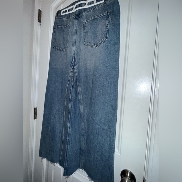 Mango Blue Denim Maxi  Skirt 'Venetia' new - Picture 4 of 11